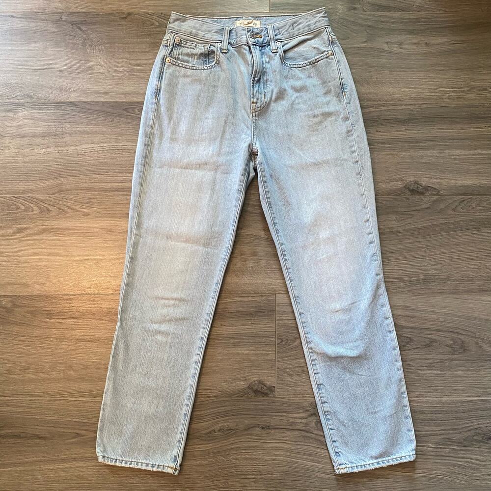 Madewell Women's size 26 The Perfect Vintage Jean Straight Leg Light Wash‎